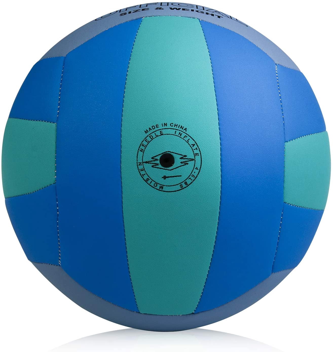Volleyball Size 5 PU Leather Soft Indoor Outdoor Volleyballs Sports Training Game Play Ball for Beginner, Teenager, Adult, 8.2