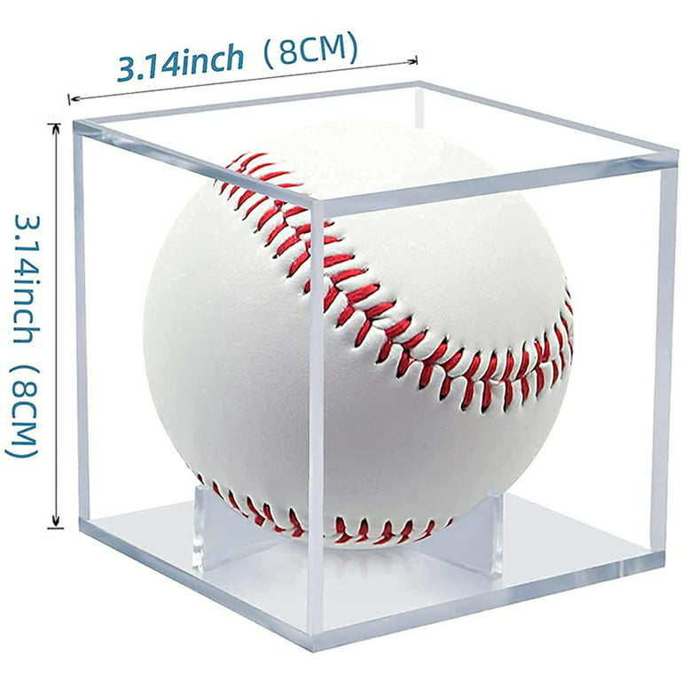 1 pc Transparent Acrylic Baseball Box Plexiglass Square