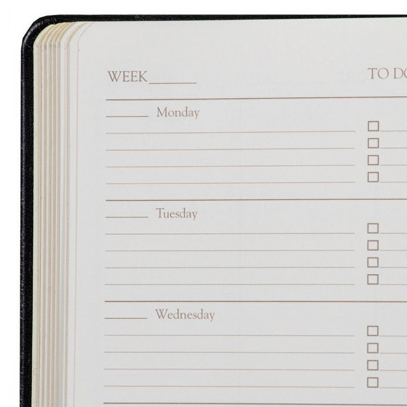 Gallery Leather Undated Daily Planner - Acadia Green - 8" x 5.5"