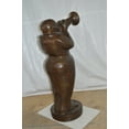 thumbnail image 6 of Nifao Musician playing the trumpet bronze statue – Outdoor Garden Decor Sculpture, 24"L x 20"W x 56"H, 6 of 10