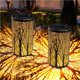 thumbnail image 3 of Lámpara Decorativa De Césped Solar Lámpara Led De Hierro Forjado A Prueba De Agua Lámpara Led De Paisaje Solar Con Patrón De Bosque Hueco Para Jardín Patio Interior Vogacara HA019196-00, 3 of 7