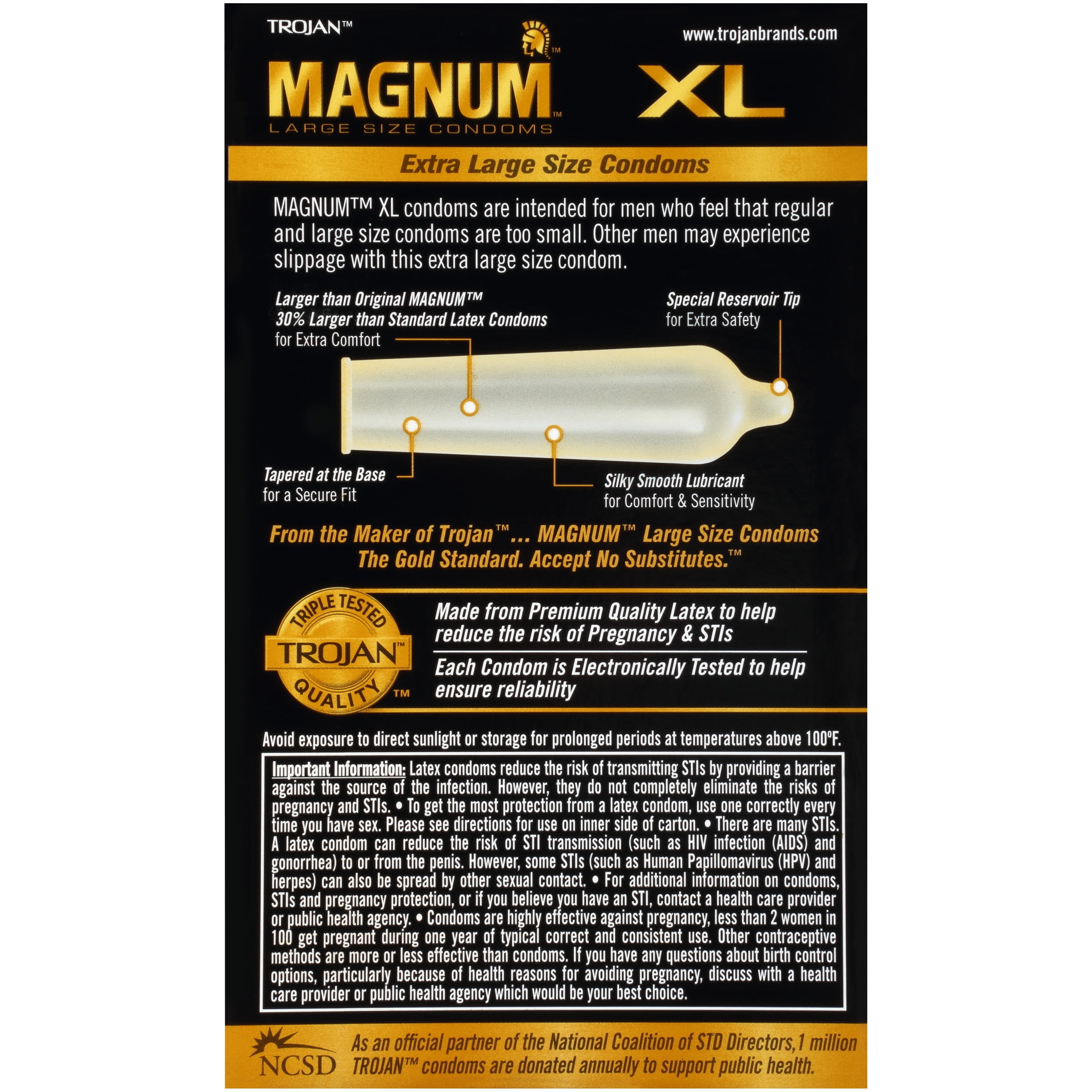 Magnum condom dick size