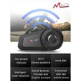 thumbnail image 2 of Auriculares Bluetooth para moto MAXTO MX1 2-Riders 800 m IPX6, 2 of 7