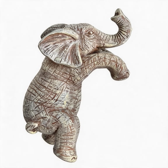Resin Elephant Plant Pot Hanger, Cute Animal Hanging Planter Ornament, Weather Resistant Wall Hanging Plant Holder, Creative Garden Patio Balcony Indoor Outdoor Flower Pot Decor