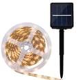 thumbnail image 1 of Tira de luces LED solares para exteriores, decorativa para jardín (blanco cálido), 1 of 8
