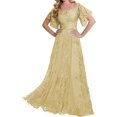 thumbnail image 3 of Encaje Vestidos De Madrina Mangas Largas - Vestidos De Noche Formales Boda, 3 of 5