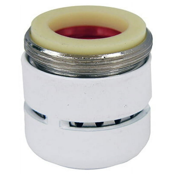 Lasco 1.8 GPM 55/64 In. Male Dual Thread Aerator, White 09-9975