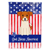 Carolines Treasures BB3103CHF Patriotic USA Jack Russell Terrier Flag Canvas House Size