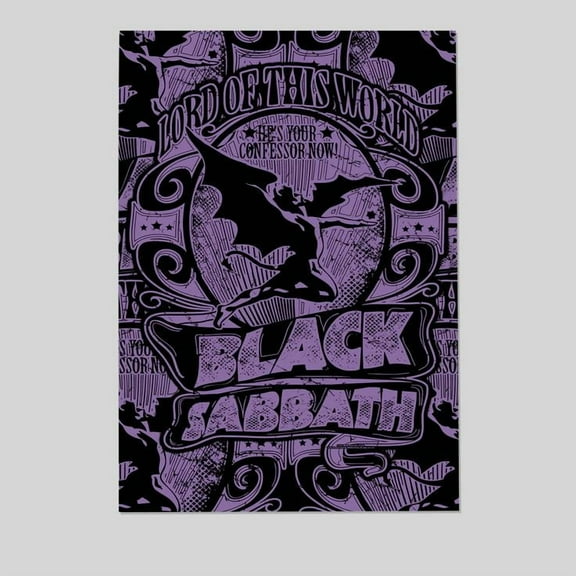 Black Sabbath Poster Lord Of This World Band Logo Textile Size 24''x36'' - Kiloa