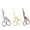 Silver, Gold & Brown, variant on 3 Pack Arolly Embroidery Scissors 4.5-inch Small Sewing Scissors Retro Style Craft Scissors for Art Needle Work -Sliver, Gold, Brown