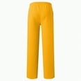 thumbnail image 5 of Ccpelsie Boy's Baggy Sweatpants Cotton Fleece Wide Leg Lounge Sweat Pants Drawstring Waist Jogging Pants with Pockets(A-Yellow,9-10 Years), 5 of 5