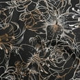 thumbnail image 1 of oneOone Rayon Brown Fabric Floral Quilting Supplies Print Sewing Fabric By The Yard 56 Inch Wide, 1 of 4
