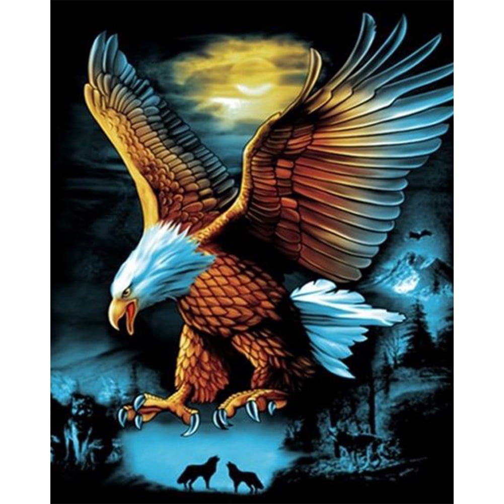 Oil Painting Scenery Painting Animal Eagle Paint By Number Kit Painting On Canvas DIY Painting Kit Color By Number