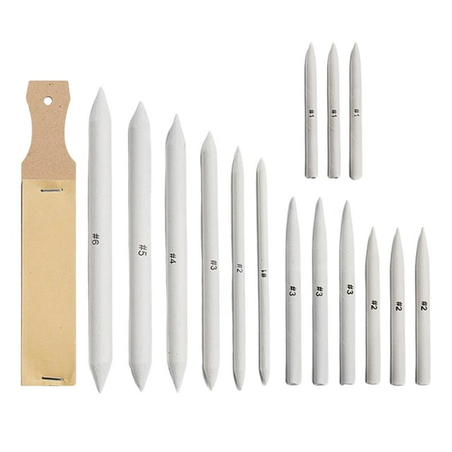 Wweixi Professional Drawing Accessories Blending Stumps Set 16pcs Paper Art Blenders Excellent For All Artistic Needs Students
