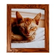 thumbnail image 4 of ArtToFrames 24x24 Inch Honey Picture Frame, This Brown Wood Poster Frame is Great for Your Art or Photos, Comes with 060 Plexi Glass (4104), 4 of 7