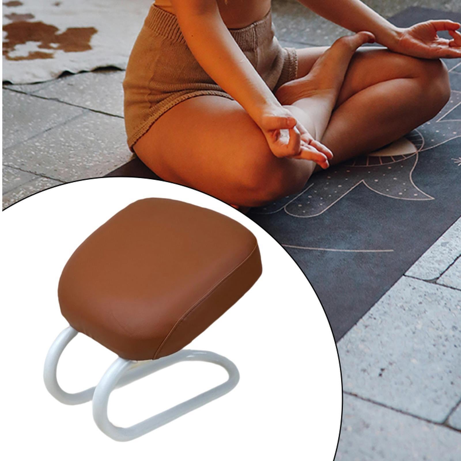 funtasica Kneeling Meditation Stool Kneeler Versatile Women Comfortable Lightweight Gift High Strength Chair Prayer Bench for Household brown