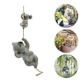 thumbnail image 2 of JJKBVCLO Ornament Child Animal Statue Outdoor Climbing Figurine Rope Indoor Parent Home, 2 of 7
