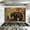 Color 2, variant on Kitchen Backsplash Peel and Stick Wall Murals Rustic Bear Cabin Mountain Animal Forest Lodge Hunting Bear Removable Mural 35.4"W x 23.6"H, Oil Proof Vinyl Wallpaper for Fireplace & Behind Stove