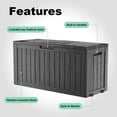 thumbnail image 7 of EASY UP 80 Gallon Resin Deck Box, Lockable Patio Outdoor Storage Box for Furniture, Garden Tools and Tools Storage, Waterproof Outside Storage Boxes, 7 of 7