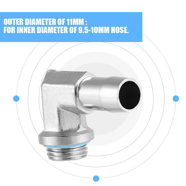Computer Water Cooling, International Standard Sealing 90 Degree Elbow Adapter, G1/4 Durable Computer Water Cooling System For Hose