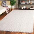 thumbnail image 2 of SAFAVIEH Luxe Shag Jameson Solid Area Rug, White, 5' x 8', 2 of 7
