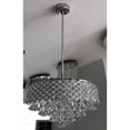 thumbnail image 4 of Finesse Decor Dimmable Tube Style Flush Pendant Lamp Chandelier, Silver, 4 of 6
