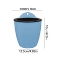 thumbnail image 3 of Kyusrd Indoor Outdoor Wall Mounted Planters With Drainage Holes,Hanging Flower Pots For Balcony Terrace Greenery Decor,7.09x6.30in, 3 of 7