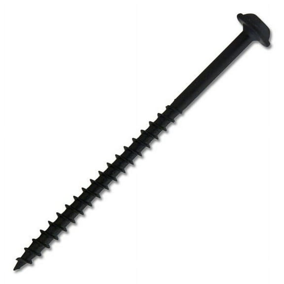 #8 x 2-3/4 in. Black #2 Square Round Washer Head Coarse Thread Self-Tapping 1000 Per Box