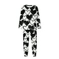 thumbnail image 6 of Valentine's Matching Pajamas for Couples, Graffiti Heart Print Sleepwear, Crew Neck Long Sleeve Shirts & Pants, Casual Lightweight Pajama Sets 2-Piece Loungewear Pjs 2026 Lover Gift, 6 of 8