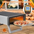 thumbnail image 4 of Pizza Oven Outdoor, Pizza Stove & Foldable Pizza Peel, Heats up to 950°F for Countertop Pizza Oven Grill Kit, Stainless Steel Pizza Maker, Portable Outdoor Pizza Oven for Backyard Camping, 4 of 9