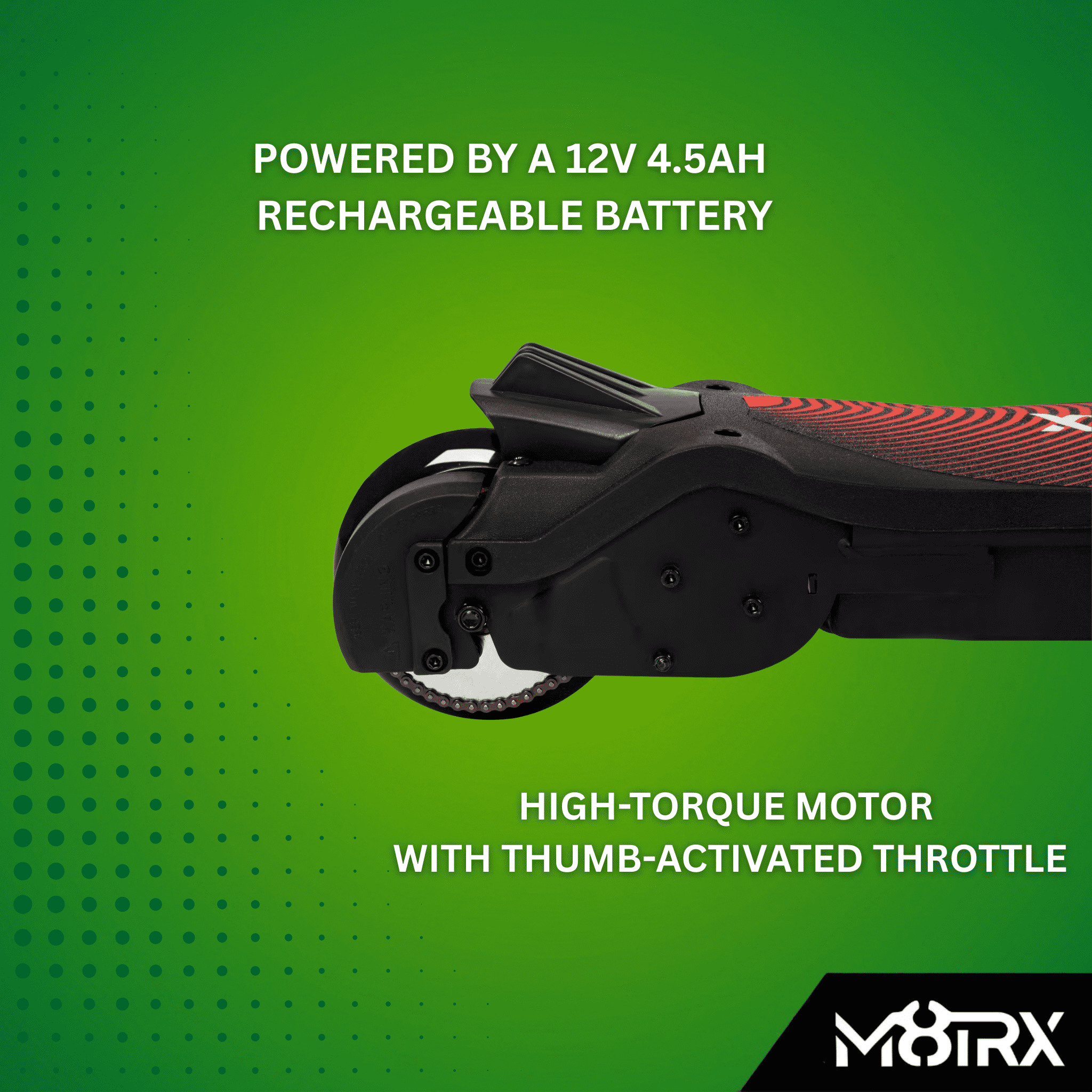 M8TRX Sports M90 Red 12V Electric Scooter for Kids Ages 8+, Up to 10 MPH