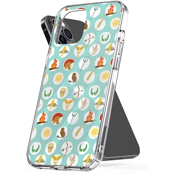 Phone Case Greek Shockproof Gods Accessories Mythology Protect Repeat TPU Pattern Cover Percy Inspired Transparent Compatible with iPhone 12 Pro Max 6.7 Inch
