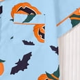 thumbnail image 6 of JAJAHO Kids Halloween Pajamas Set Boys Girls Short Sleeve Pumpkin Pajama Button Down 2 Piece Pjs 3-14Y, 6 of 9