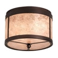 thumbnail image 3 of Meyda Tiffany 214357 Smythe Craftsman 2 Light 12" Wide Flush Mount Drum Ceiling Fixture -, 3 of 5