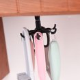 thumbnail image 3 of Under Cabinet Kitchen Utensil Hooks, 360° Rotating Drilling Free Adhesive Utensils Hanging Rack for Tools, Towel, Knife, Wall Mount Hanging Utensil Holder Hooks for Kitchen, 1Pc,Black, 3 of 6