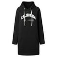 thumbnail image 4 of Women's Stylish Casual City Letter Print Pocket Hoodie Dress Long Sleeve Top Thin Womens Hoodies Pullover Women's Sweat Jacket Zip up Winter Hoodie Women Womens Casual Pullover Tops Womens Athletic, 4 of 4