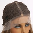 thumbnail image 3 of Long Silky Straight Lace Front Wigs for Women Ombre Brown Blonde Lace Synthetic Wigs Natural Daily Party Use Heat Resistant, 3 of 6