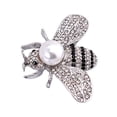 thumbnail image 1 of Broche HUOGUO Little Bee Crystal Pin, moderno para mujer, 3 x 4 cm, 1 of 2