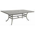 thumbnail image 4 of Outdoor 7-Piece Aluminum Dining Set with Cushion, Golden Gauze, 4 of 4