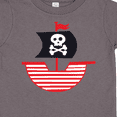 thumbnail image 4 of Inktastic Pirate Ship with Skull and Crossbones Boys or Girls Toddler T-Shirt, 4 of 5