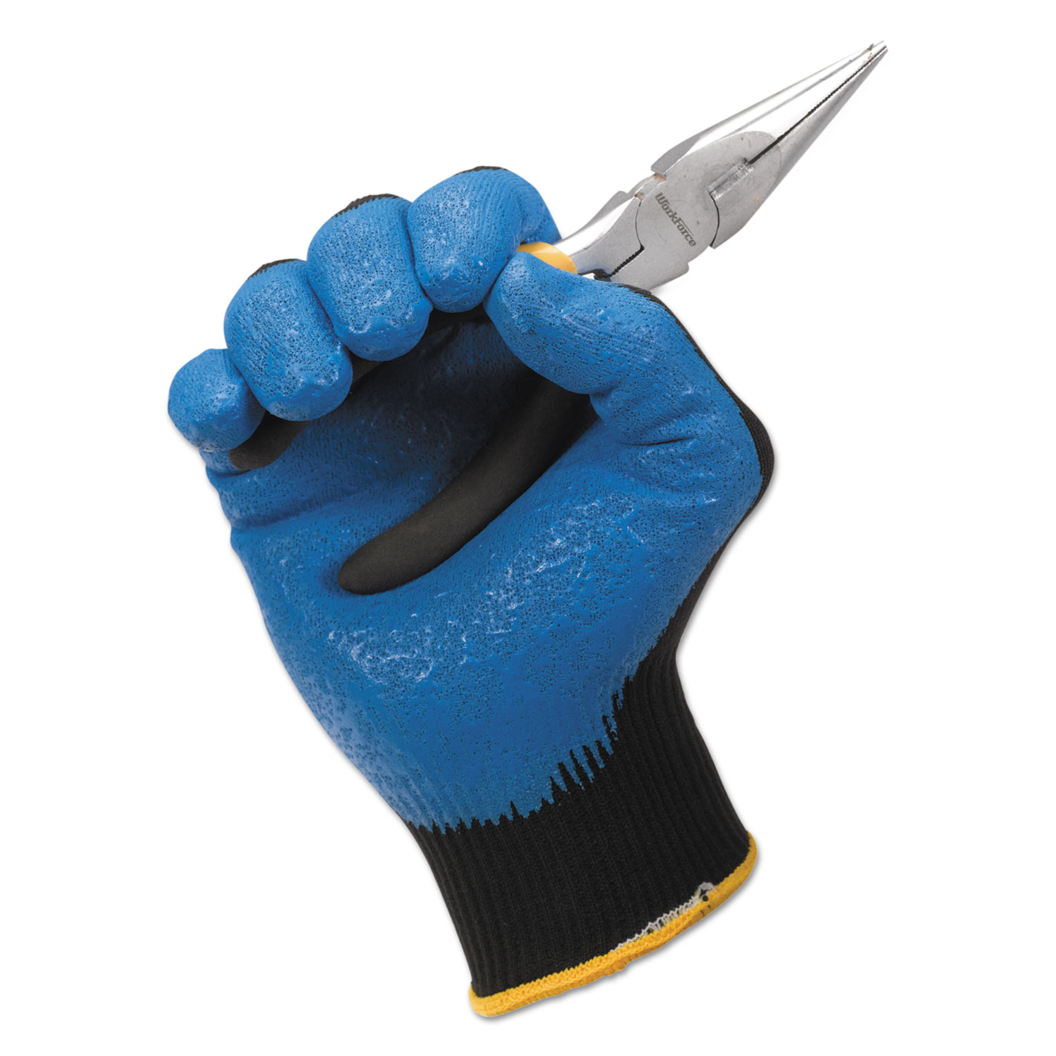 KleenGuard G40 Nitrile Coated Gloves, 230 mm Length, Medium/Size 8, Blue, 12 Pairs -KCC40226 - image 3 of 6