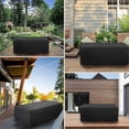 thumbnail image 2 of Ensemble de Meubles de patio Robuste et Imperméable, Ensemble de Meubles de patio d'Extérieur Modulaire avec Canapé, Ensemble table et Chaises de Patio-200x160x70cm, 2 of 5