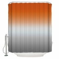 thumbnail image 2 of Burnt Orange Gray Ombre Bathroom Curtain 78 Inch Shower Curtain with Hooks, Modern Gradient Abstract Art Waterproof Polyester Bath Curtain Washable Bathtub Curtain 36''x 78'', 2 of 6