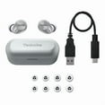 thumbnail image 3 of Technics HiFi True Wireless Multipoint Bluetooth Earbuds II,Active Noise Cancelling, 3 Device MultiPoint Connectivity,Impressive Call Quality,LDAC Compatible, EAH-AZ40M2-S (Silver), 3 of 7