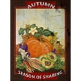 thumbnail image 2 of Diannart 25x32 Gold Ornate Wood Framed with Double Matting Museum Art Print Titled - Autumn Season of Sharing, 2 of 4