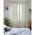 thumbnail image 3 of Sage Green Sheer Curtains 84 Inch Length 2 Panels Set for Living Room/Bedroom, Modern Abstract Art Farmhouse Kitchen Curtains with Grommet Semi-Sheer Curtains Drapes Voile Window Treatments 42"x84"x2, 3 of 7