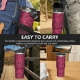 thumbnail image 7 of 30oz Handheld Travel Tumbler with Handle – Double Wall Stainless Steel Insulated Cup, Flip Straw Lid, Leak-Proof & BPA-Free for Hot and Cold Drinks – Durable Coffee & Juice Mug Pink, 7 of 7