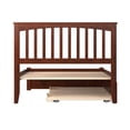 thumbnail image 6 of Leo & Lacey Mission Full Wood Platform Bed and Twin Trundle in Walnut, 6 of 9