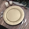 thumbnail image 4 of BalsaCircle 10 Champagne 13" Round Disposable Paper Charger Plates Wedding, 4 of 8