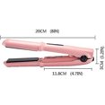 thumbnail image 5 of Plancha de pelo HUOGUO 2 en 1, infrarroja, seca y húmeda, inalámbrica, cerámica, 5 of 5